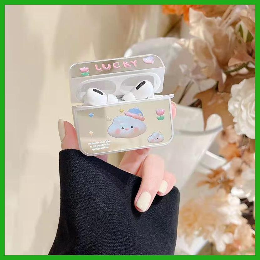 Vỏ Bảo Vệ Hộp Sạc Tai Nghe Airpods 2 / Pro / New 3 Hình Đám Mây Hoạt Hình Dễ Thương