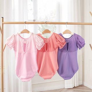 Trang phục múa ba lê tay phồng phối lưới dành cho bé gái