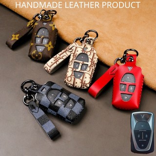 Bao da bọc chìa khóa smartkey ô tô vinfast vfe34 vf5 vf6 vf7 vf8 vf9 khâu tay có dây tay cầm móc đen vfe