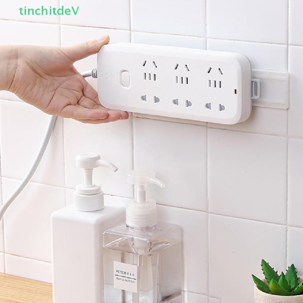 [TinchitdeV] Giá Đỡ Cố Định Ổ Cắm Điện Gắn Tường Tự Dính Tháo Rời Được [Mới]