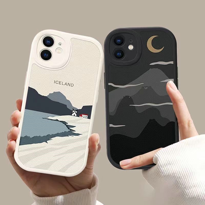 XPN| Ốp lưng cho Xiaomi 11T Poco X3 GT Pro NFC Redmi 9T 9A 9C 10 10C 10A Note 7 8 10 11 9 Pro Motif Iceland Moon Moutain Soft Case