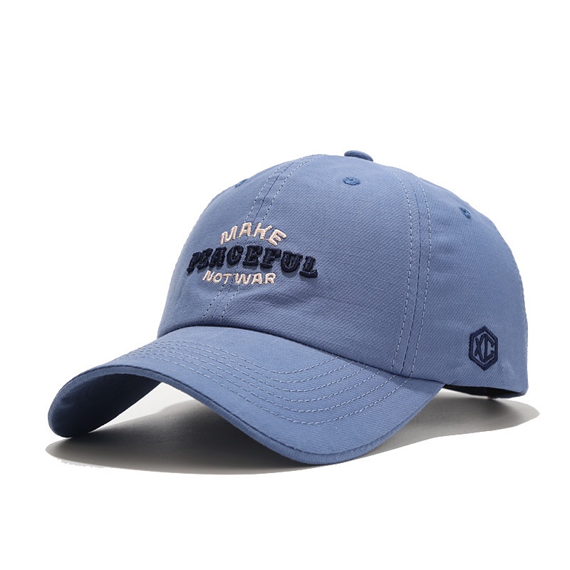 Mũ lưỡi trai LINJW cotton thêu chữ phong cách cổ điển thời trang dành cho nam và nữ