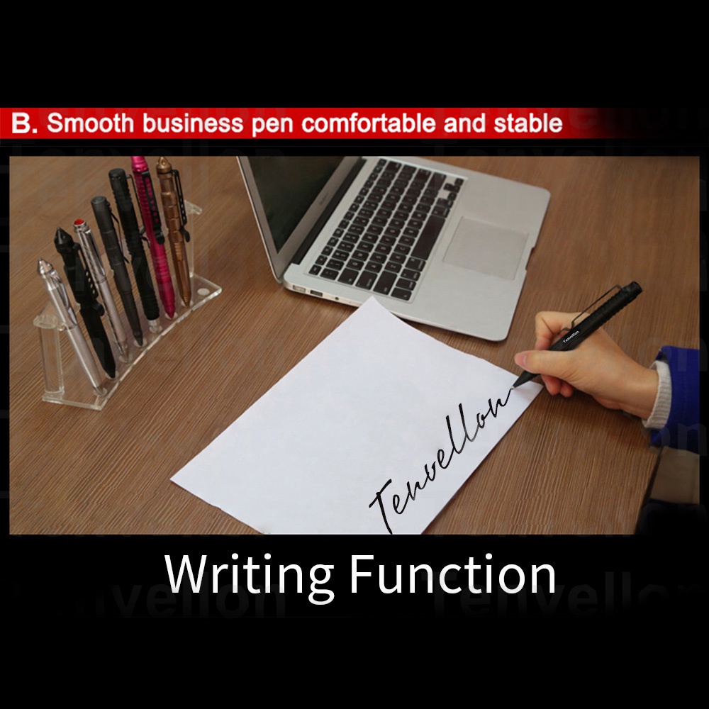 Bút Bi Sinh Tồn Tự Vệ Bằng Kim Loại Nhôm Chất Lượng Cao Chống Trượt Cho Học Sinh / Văn Phòng