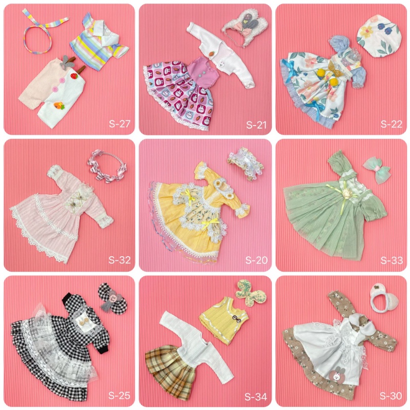 Bộ Quần Áo Cho Búp Bê 28-30cm Tỉ Lệ 1 / 6