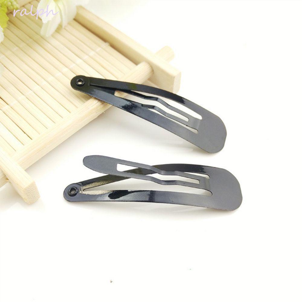 Set 10 Kẹp Tóc Kim Loại Màu Đen Đơn Giản Thời Trang Cho Bé