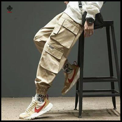 H ng t n kho Qu n n t i h p Nam Quần Kaki Dài Dáng Rộng Có Túi Lớn Phong Cách Đường Phố Nhật Bản Mặc Thường Ngày Mùa Thu Shawn Yue