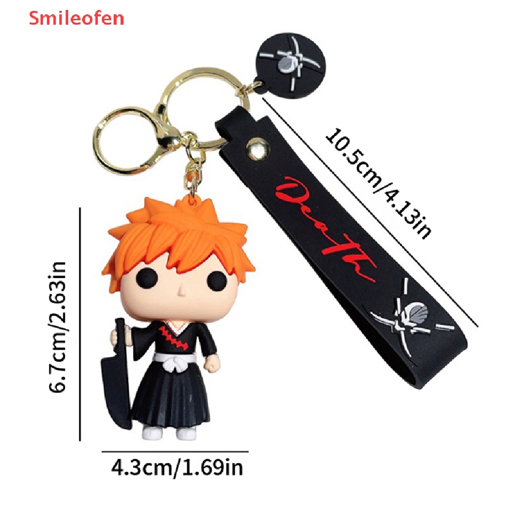1 Móc Khóa Mô Hình Nhân Vật Kurosaki Ichigo Hoạt Hình BLEACH Bằng PVC Mới