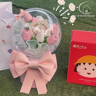 [Quà Tặng] Bó Hoa Bóng Tulip có đèn.