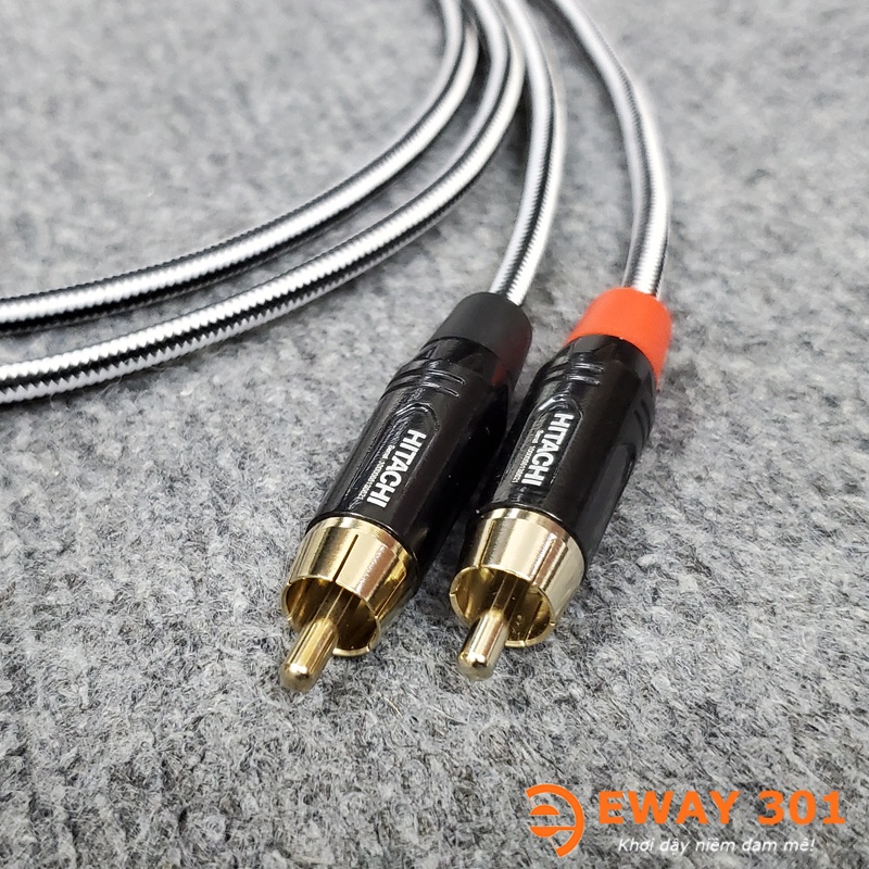 Bộ Dây AV  Bản Dây Phòng Thu Chất Âm Cực Ngọt & Chi Tiết - Dài 1m - Dây 2 RCA ra 2 RCA