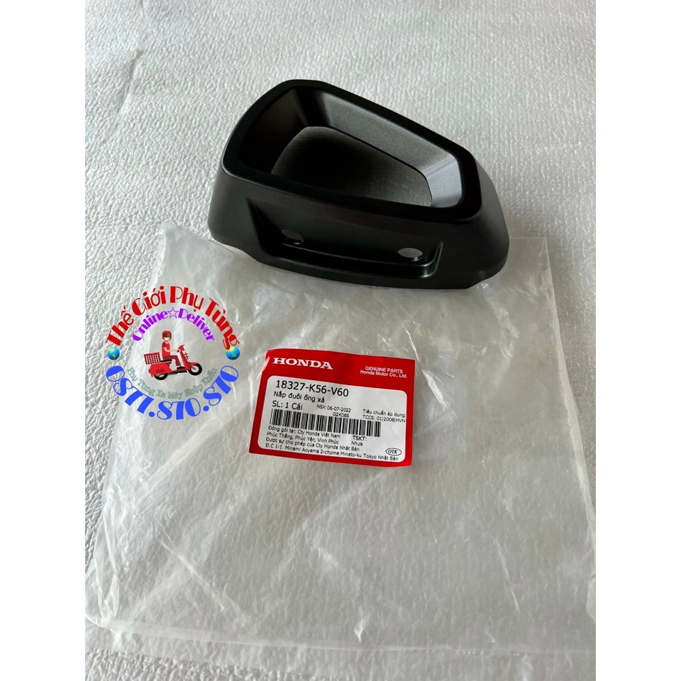 Chụp đít pô, chụp đuôi pô Winner X V2 zin Honda VN 18327-K56-V50 / 18327-K56-V60