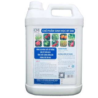 Chế phẩm sinh học BT can 5 lít