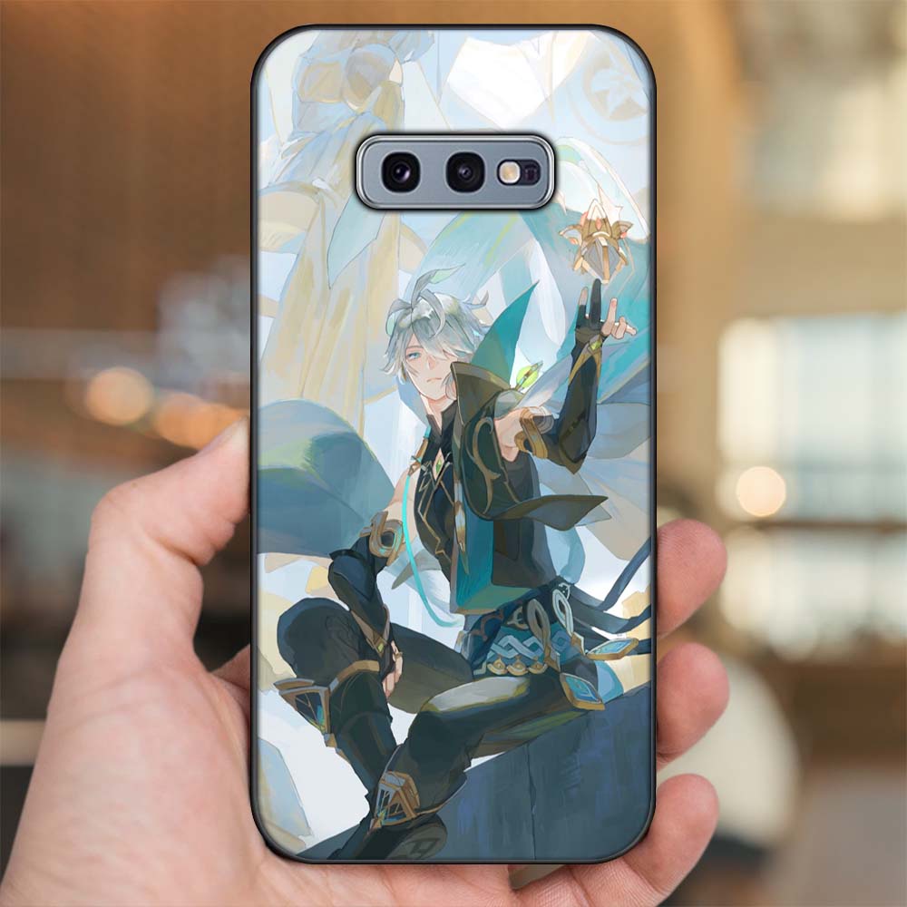 Ốp lưng Samsung S10e viền đen in hình Alhaitham Genshin Impact