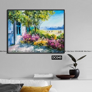 Tranh in canvas phong cách sơn dầu - tranh decor nhà hiện đại