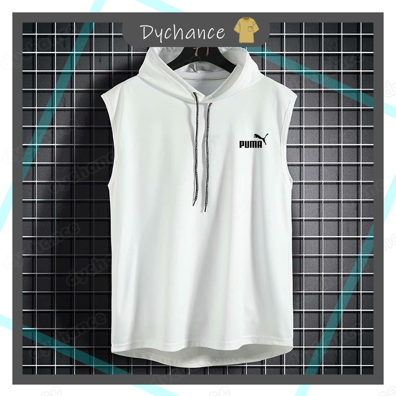 Áo Hoodie Sát Nách Màu Trơn Bằng Lụa Lạnh size m-3xl Phong Cách Thể Thao Thời Trang Mùa Hè Cho Nam