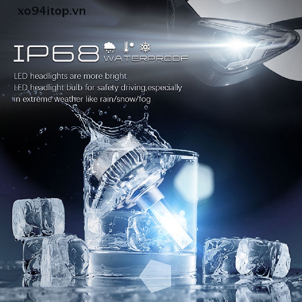 1 Cặp Bóng Đèn LED TXVSO8 H7 COB 110W 20000LM Ánh Sáng Trắng Cao / Thấp Cho Xe Hơi Vn