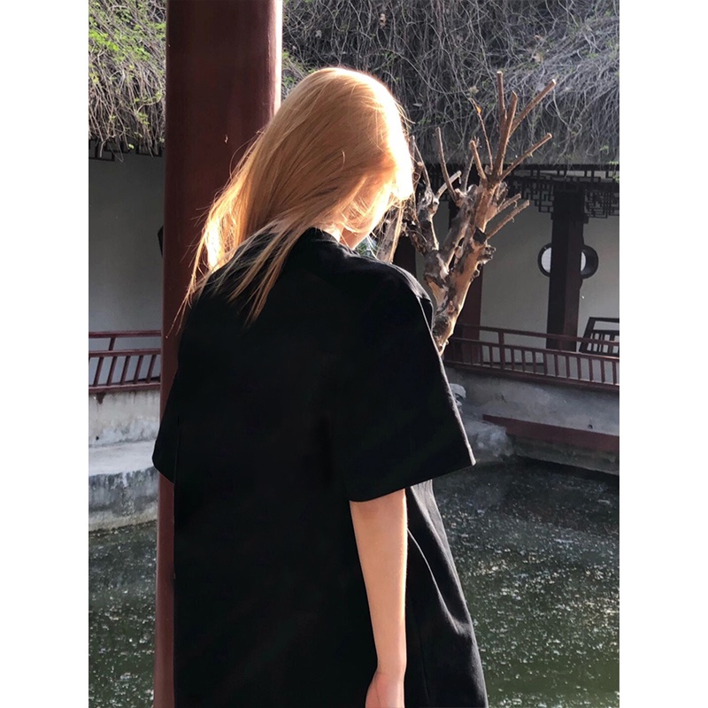 Áo Thun Tay Ngắn Dáng Rộng In Họa Tiết Hoạt Hình Dễ Phối Đồ