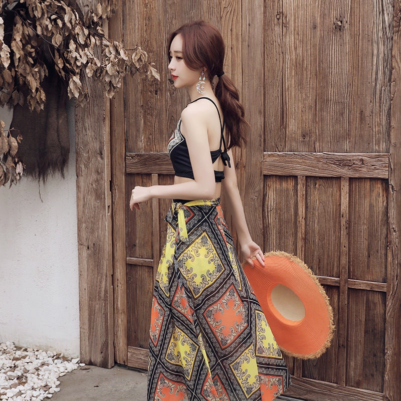 Bộ Đồ Bơi Ba Mảnh Thời Trang Hàn Quốc 2020 Cho Nữ