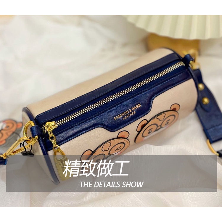 Túi Đeo Chéo Vai Hình Gối "BillBear" Dễ Thương Dây Bản Rộng Thời Trang Mới Dành Cho Cặp Đôi