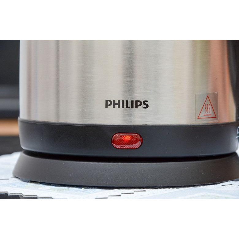 Bình siêu tốc Philips 1.5 lít HD9306, Công suất 1800W, Dung tích 1.5 lít, Chất liệu inox 304, Bảo hành 2 năm