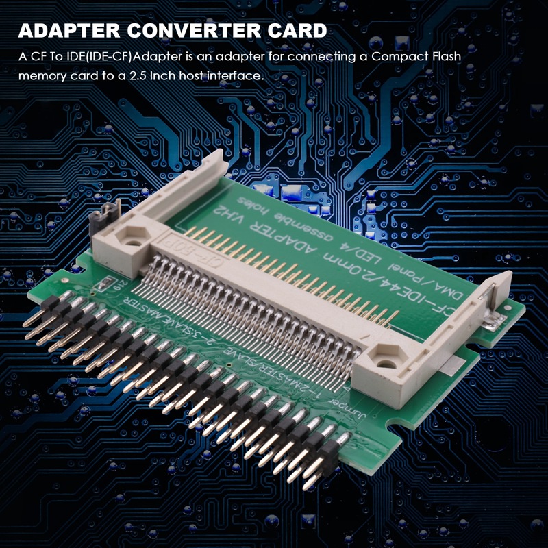 Thẻ Chuyển Đổi Cf Card Sang Ide 44Pin 2Mm Male 2.5 Inch Hdd