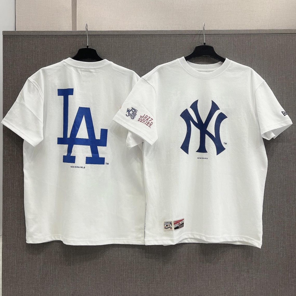ÁO THUN NEW ERA NEW YORK YANKEES DODGERS–YANKEES RIVALRY WHITE SHORT SLEEVES-15773