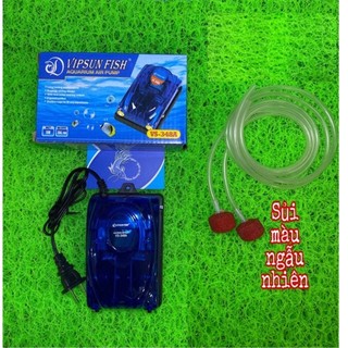 Máy oxi 2 vòi vipsun vs-348a cho bể cá cảnh