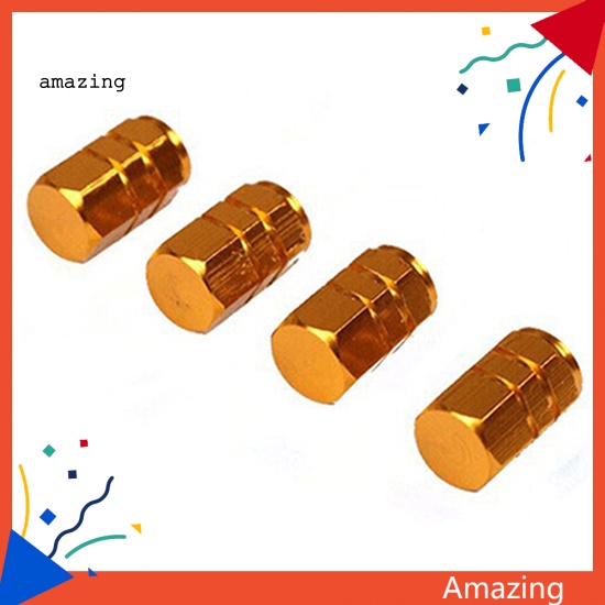 Bộ 4 Nắp Van Bánh Xe Hơi Bằng Hợp Kim Nhôm Thông Dụng