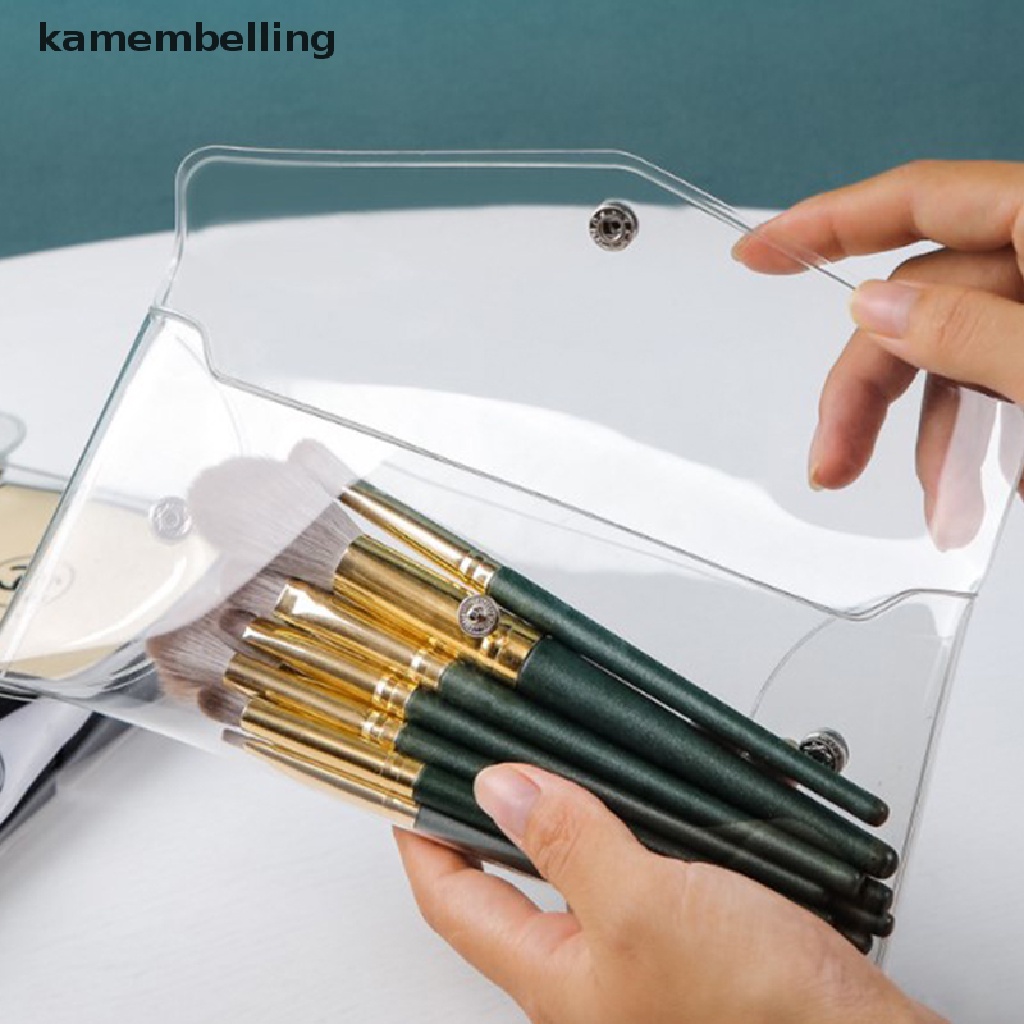 Set 1 / 3 Túi Đựng Cọ Trang Điểm Trong Suốt Tiện Dụng