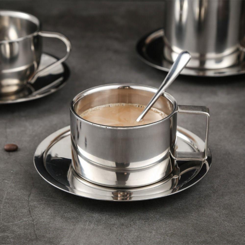 Cốc Uống Cà Phê Latte 6.8 Oz Hai Lớp Cách Nhiệt Chống Bỏng