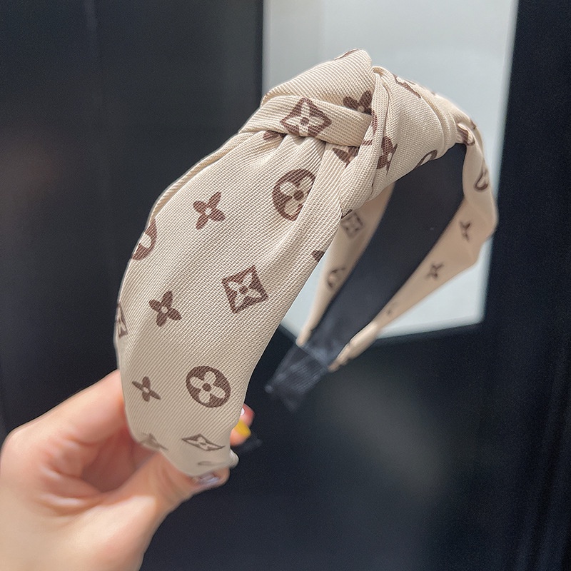 Băng Đô Dệt Kim Bản Rộng In Họa Tiết Hoa Phong Cách Châu Âu Cổ Điển Tươi Mới Cho Nữ