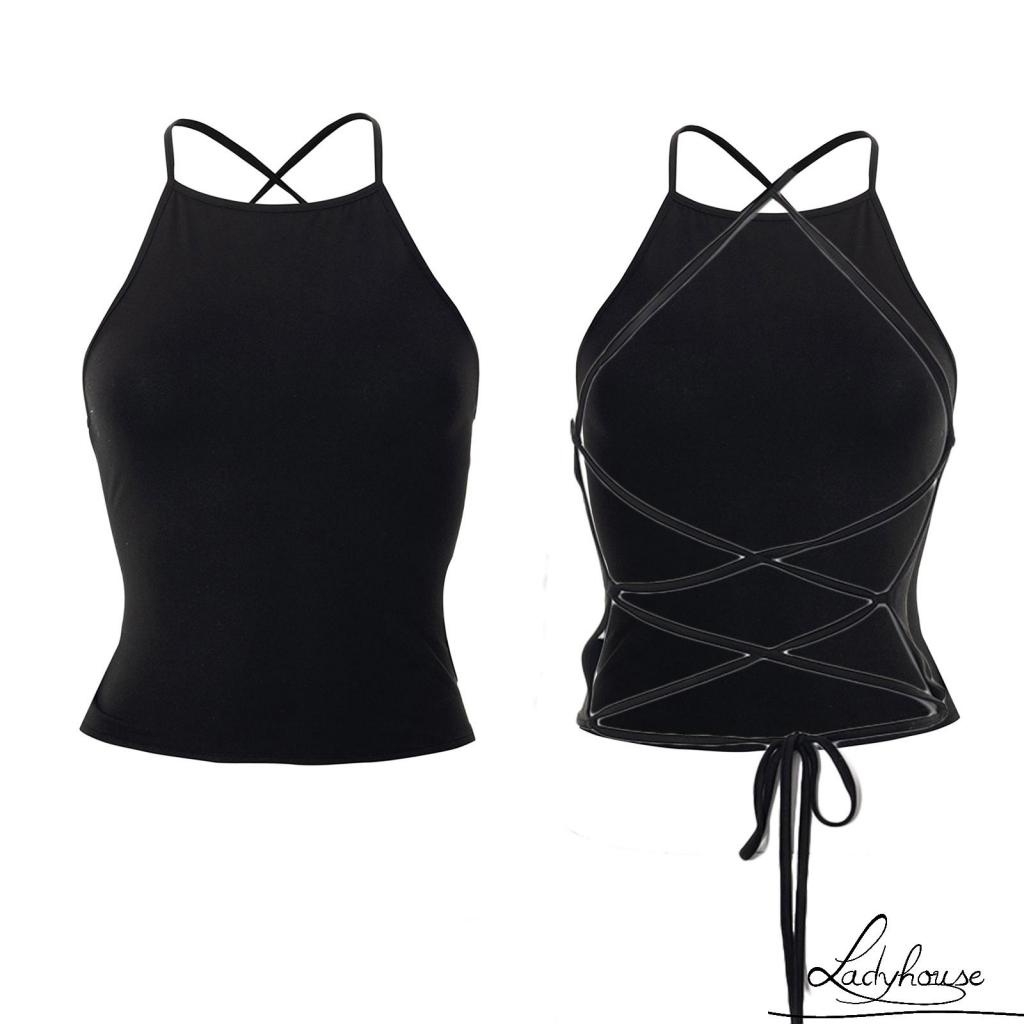 Áo Tank Top Hai Dây Màu Sắc Thời Trang Mùa Hè Gợi Cảm Cho Nữ