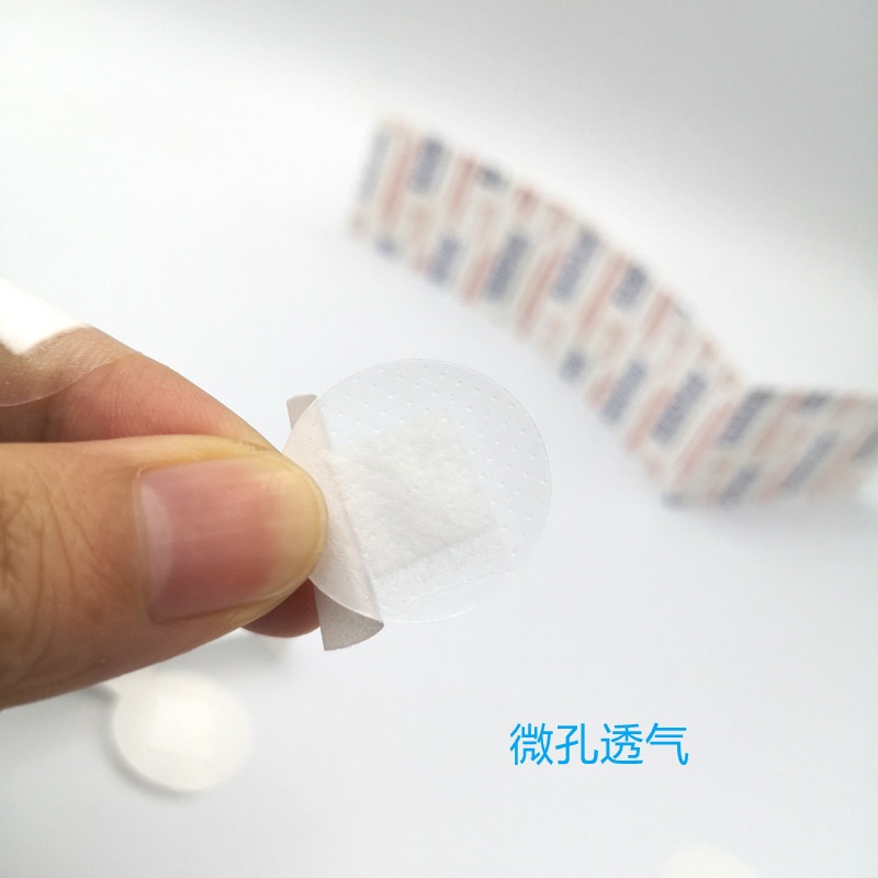 Set 100 Băng Keo Y Tế Hình Tròn 25mm Bằng Nhựa Kháng Khuẩn Thoáng Khí