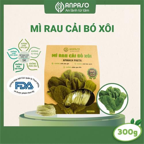Mì Cải Bó Xôi Organic Anpaso 300g