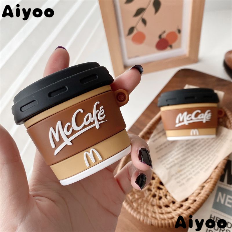 Vỏ Bảo Vệ Hộp Sạc Tai Nghe Bluetooth Không Dây airpods1airpods2AirPods Pro22AirPods Pro33 Hình Ly Cà Phê Sáng Tạo