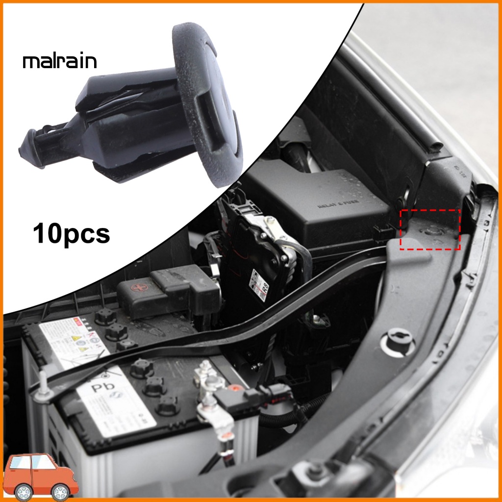 Bộ 10 Đinh Tán Bằng ABS Chống Ăn Mòn Dễ Lắp Đặt Cho TOYOTA RAV4