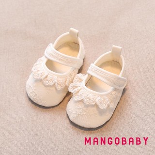 Mg-infant Bé Gái Giày Chống Trơn Trượt Mềm Đế Ren Nơ Đế Bằng Tập Đi Đầu Tiên Tập Đi Mùa Xuân Thu Giày Công Chúa