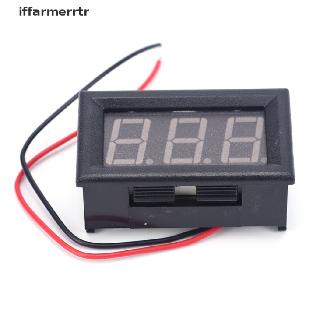 Vôn Kế Điện Tử Mini DC 0-30V Màu Đỏ Cho Xe Hơi