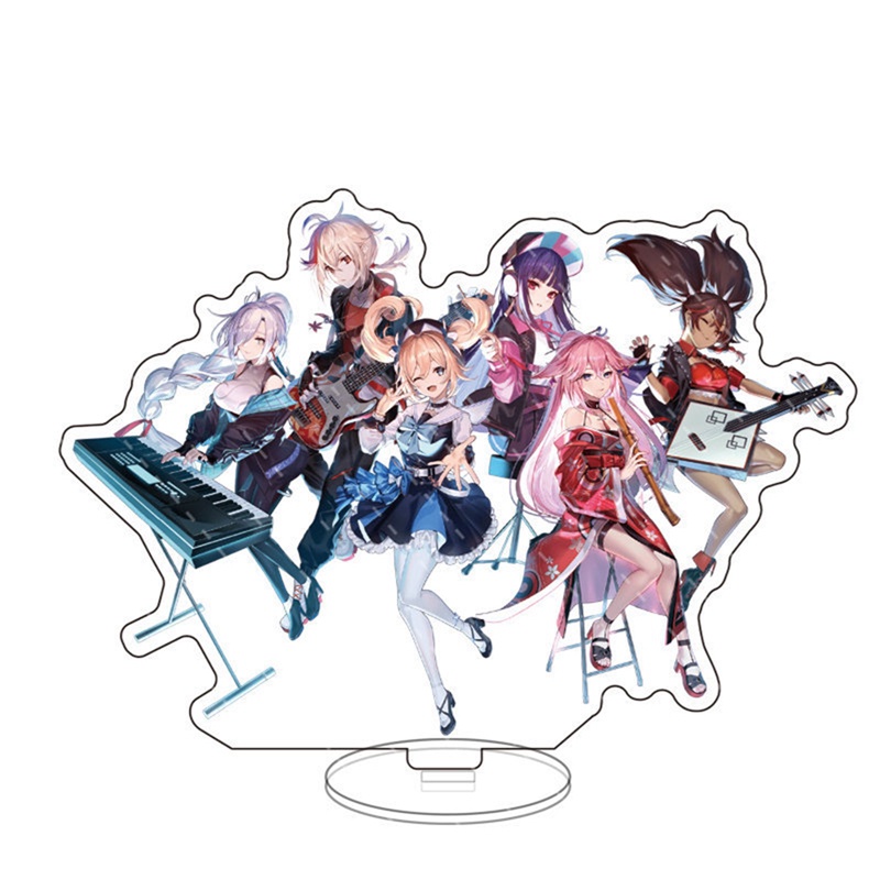 Mô Hình Anime Genshin Va Chạm Raiden Shogun Sangonomiya Kokomi Aloy Bằng Acrylic Mới Để Bàn Trang Trí