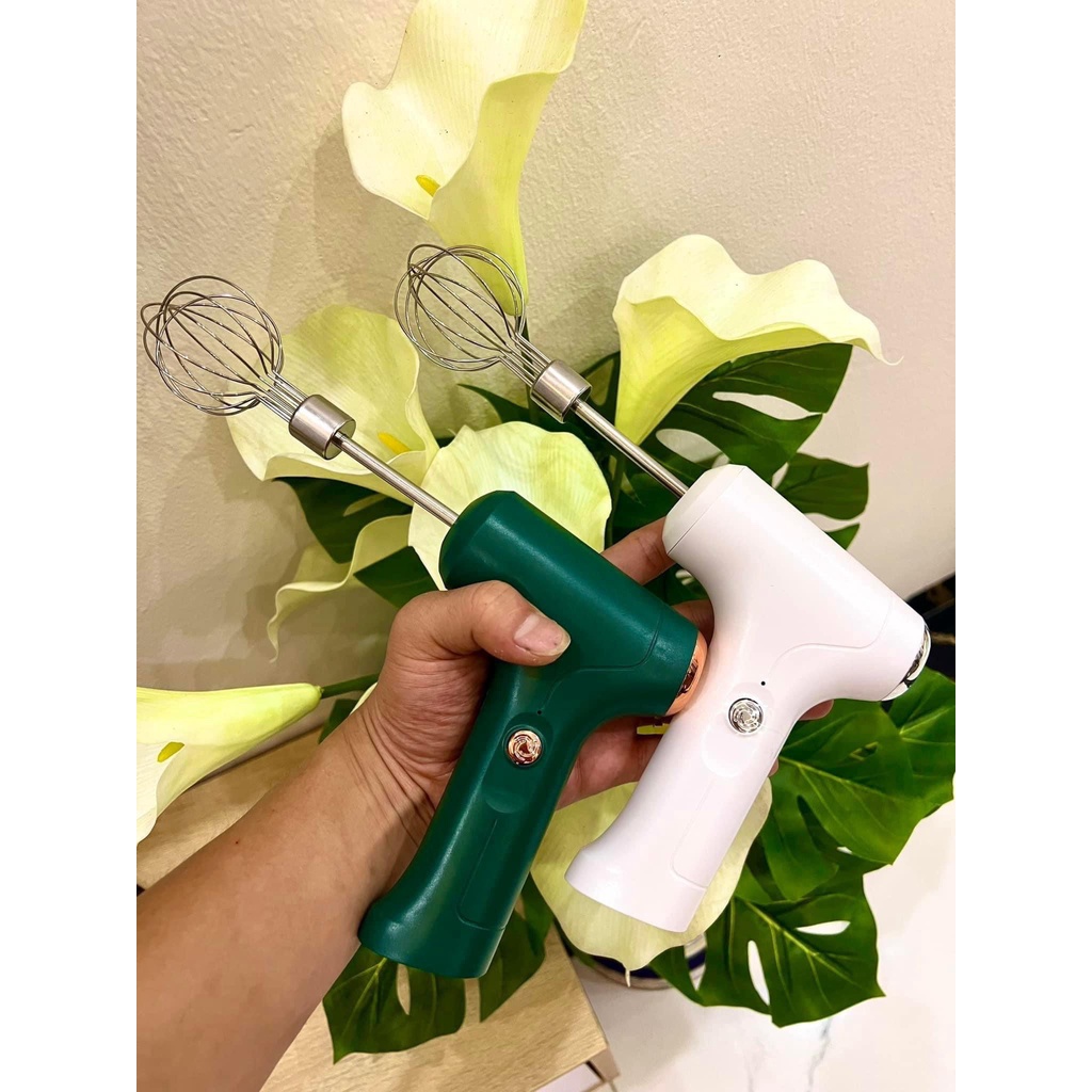 Máy đánh thuốc nhuộm tóc,đánh trứng-bột mỳ-sữa đa năng chạy bằng sạc vô cùng tiện lợi