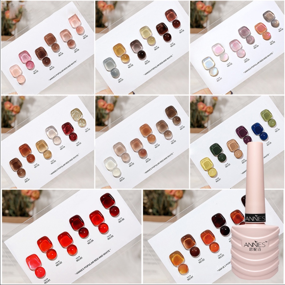 Set 6 Lọ Gel Sơn Móng Tay Màu Sắc Hổ Phách Nhật Bản