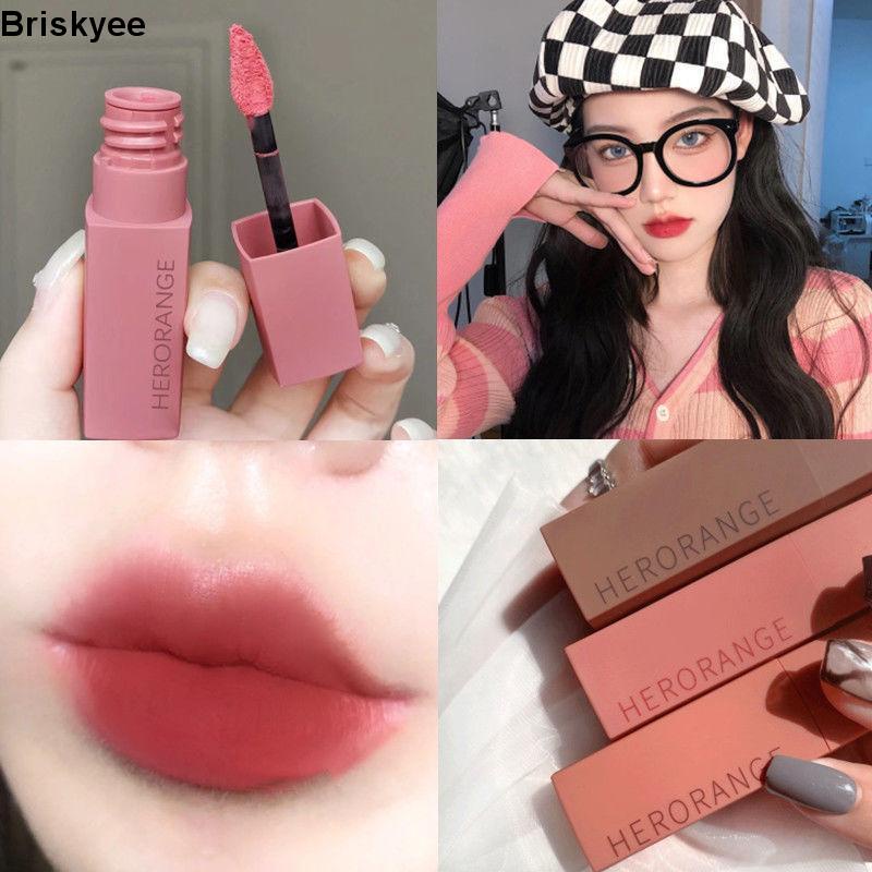 💋Son môi Herorange màu nhung lì mềm mại chống thấm nước lâu trôi nội địa trung