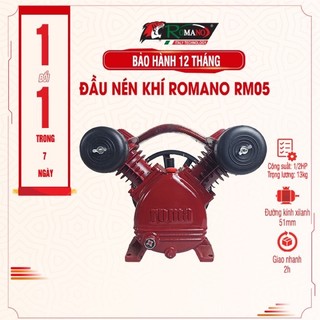 Đầu nén khí 1/2hp romano rm05, xilanh 51x2