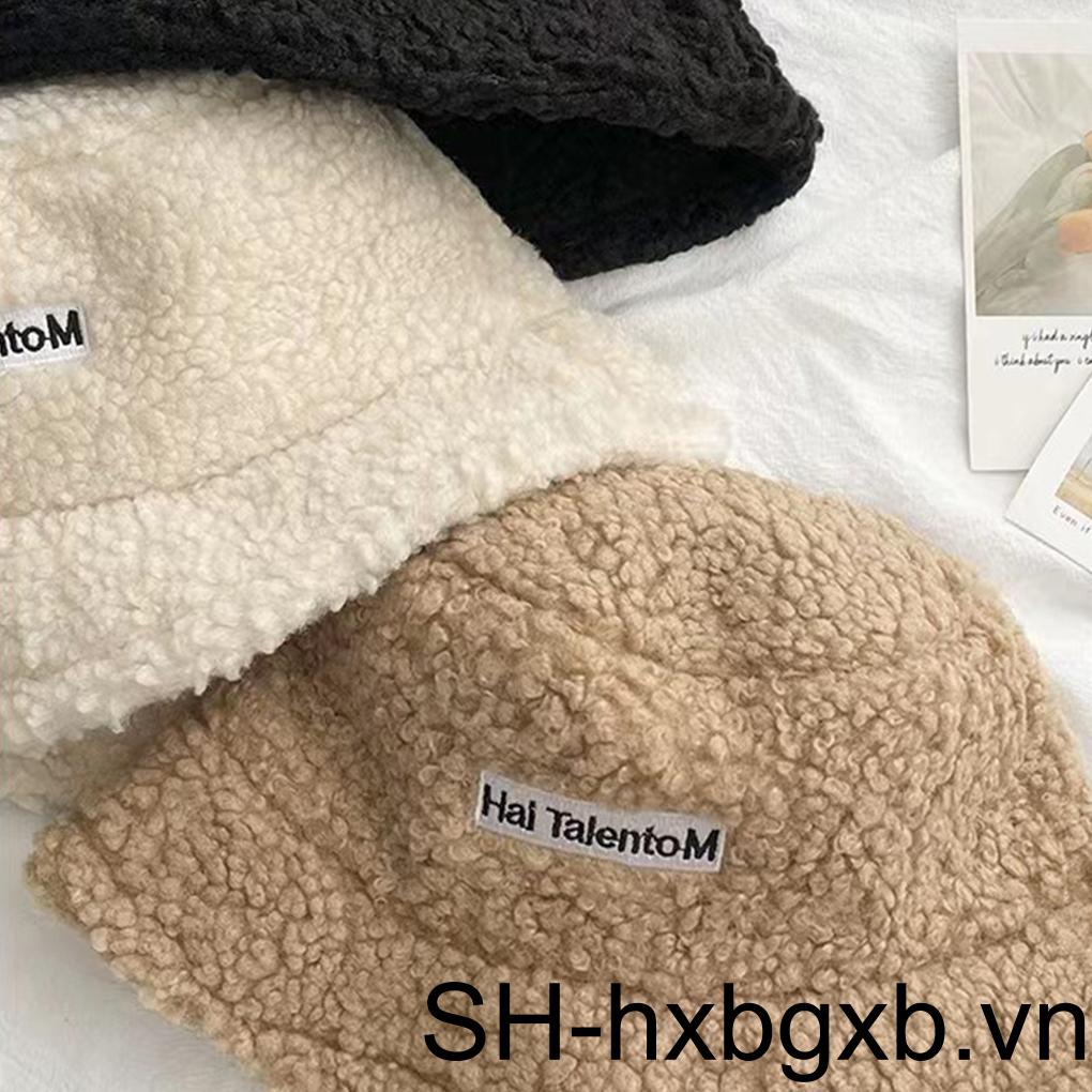 Nón Bucket Bằng Len Nhân Tạo Tinh Tế Đơn Giản Giữ Ấm Mùa Đông Cho Nữ [hxbgxb]