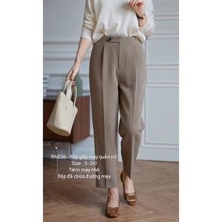Rn536_rập giấy may quần nữ