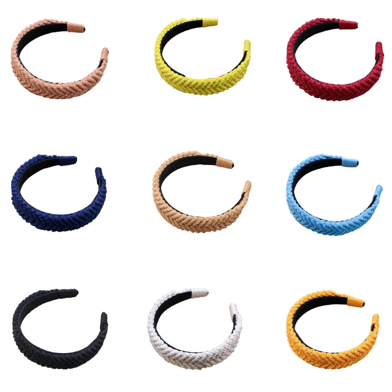 Băng Đô Bện Dây Bản Rộng Phong Cách Bohemia Cho Nữ