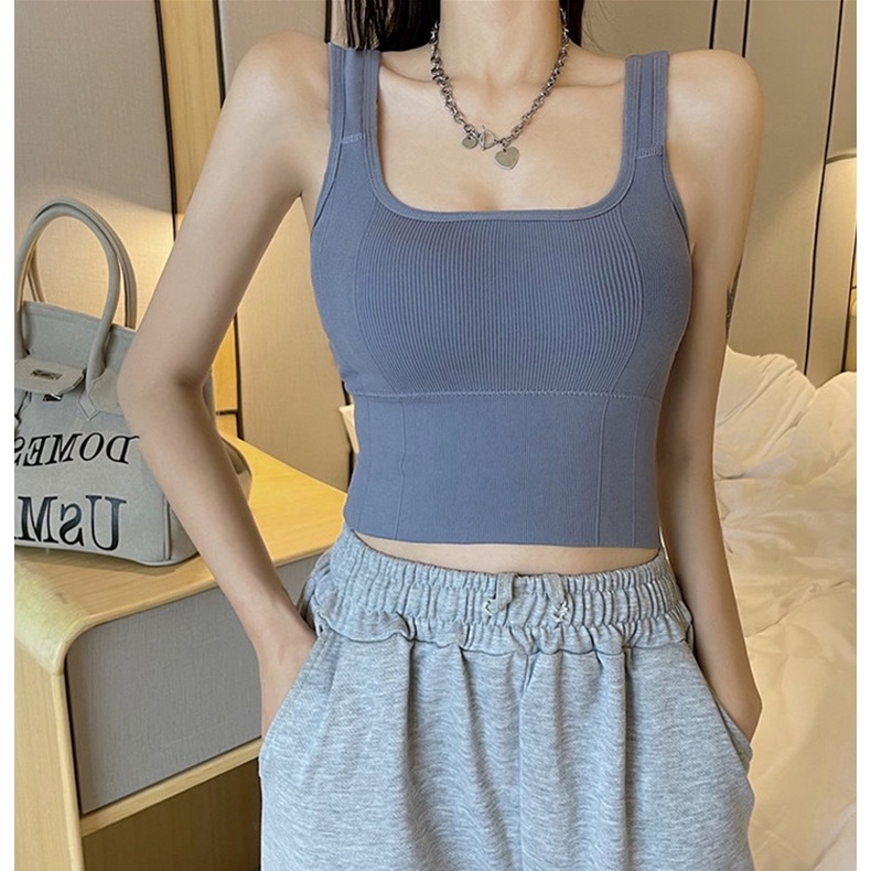 Áo Bra Nữ Thun Mềm Dáng Lửng Sẵn Đệm Ngực Siêu