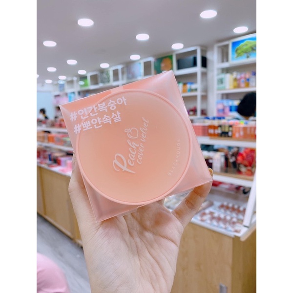 Phấn Nước "Trái Đào" Xinh Xắn Black Rouge Peach Cover Velvet Cushion 🍑