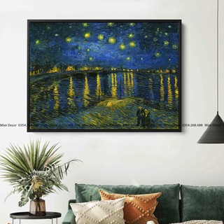 Tranh canvas | tranh các danh hoạ nổi tiếng thế giới - tặng kèm đinh treo tranh