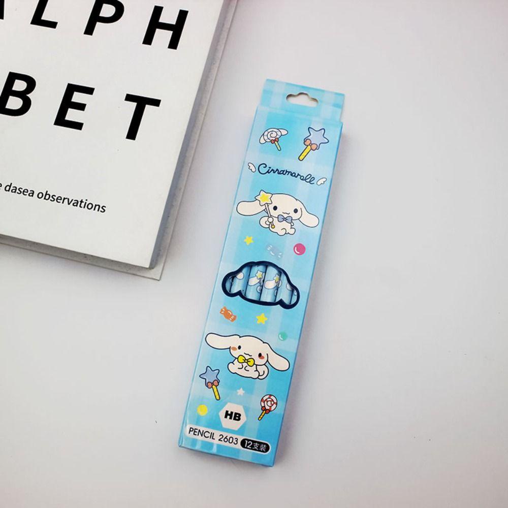 Set 12 Bút Chì Màu Hình Thỏi Cinnamoroll Dễ Thương