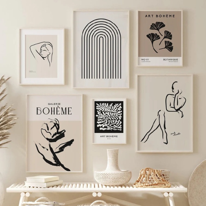 TRANH TREO TƯỜNG AESTHETIC MINIMALISM ĐƠN GIẢN 55